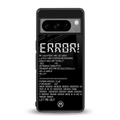 error back phone cover | glass case for google pixel 8 pro