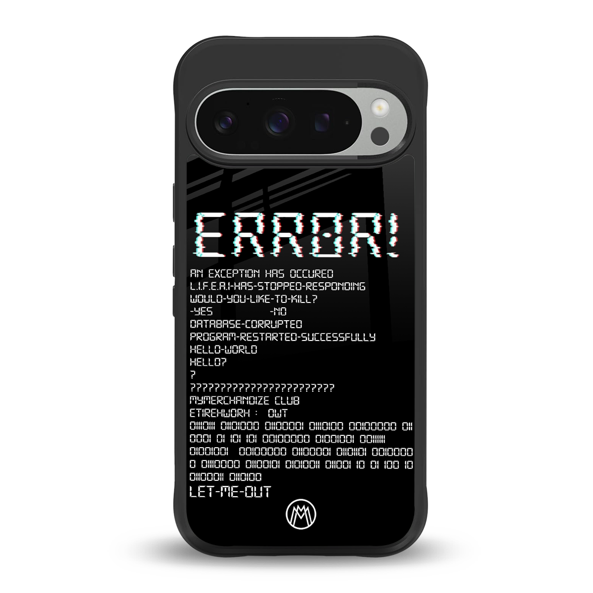 error back phone cover | glass case for google pixel 9 pro xl