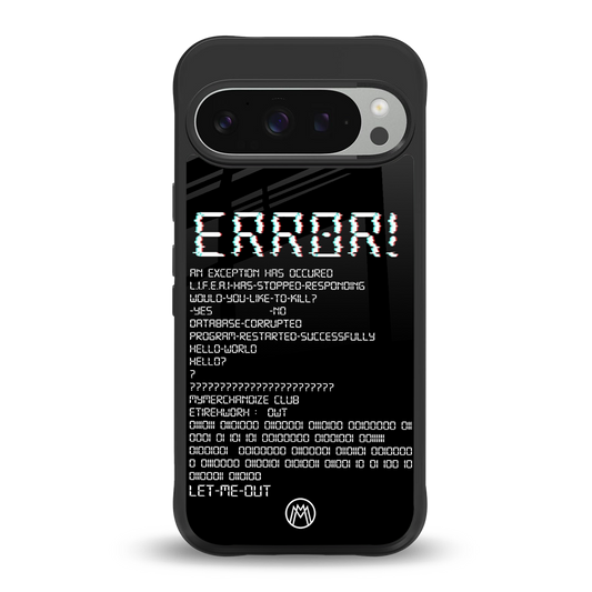 error back phone cover | glass case for google pixel 9 pro xl