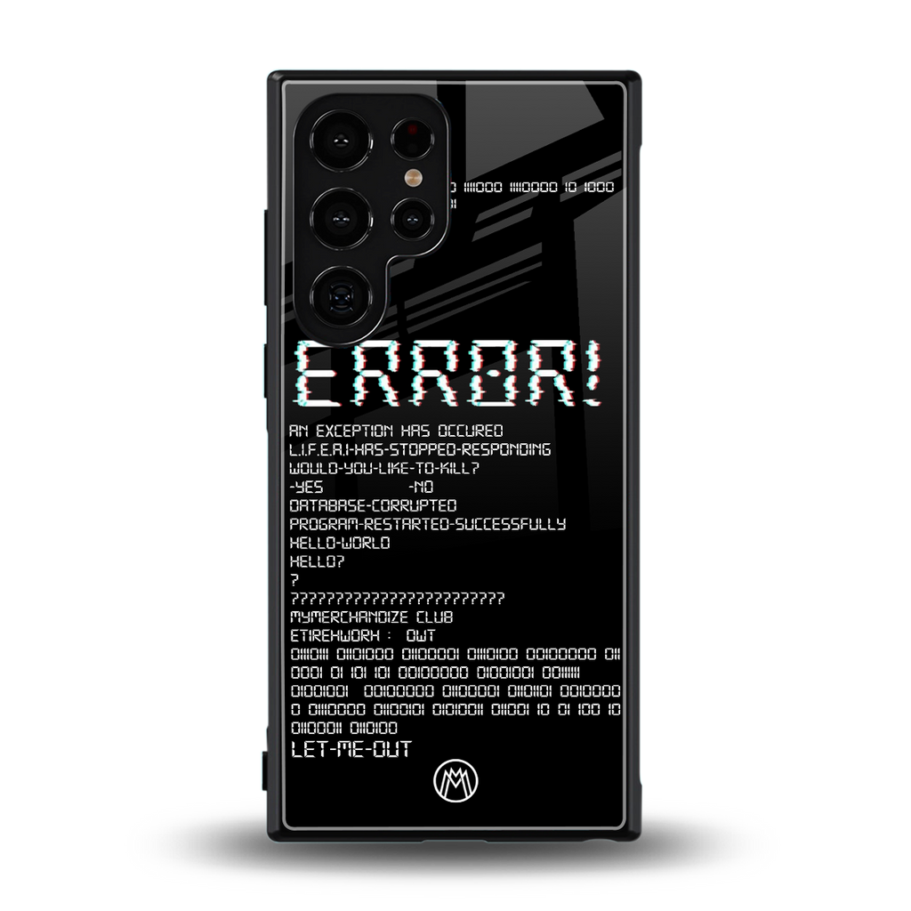 error back phone cover | glass case for samsung galaxy s23 ultra