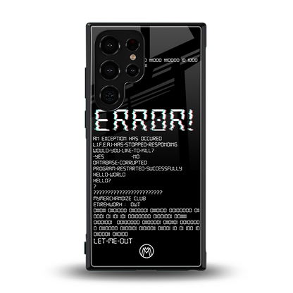 error back phone cover | glass case for samsung galaxy s23 ultra