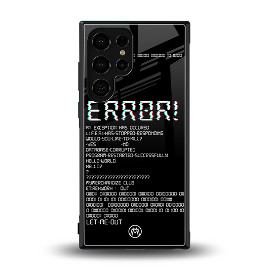 error back phone cover | glass case for samsung galaxy s23 ultra