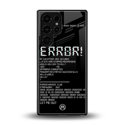 error back phone cover | glass case for samsung galaxy s25 ultra