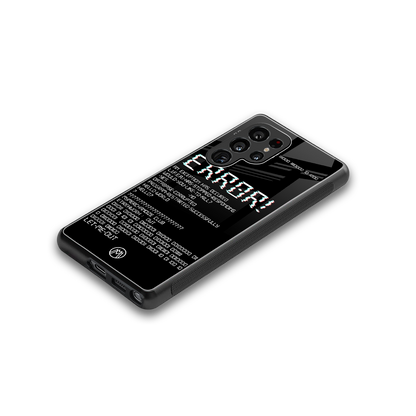 error back phone cover | glass case for samsung galaxy s25 ultra