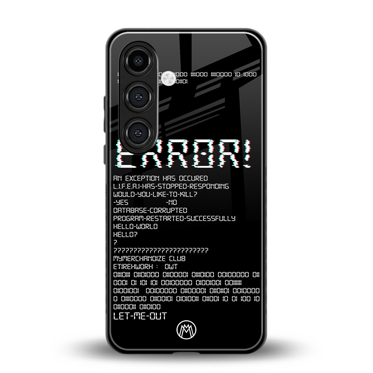 error back phone cover | glass case for samsung galaxy s23