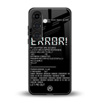 error back phone cover | glass case for samsung galaxy s24 fe