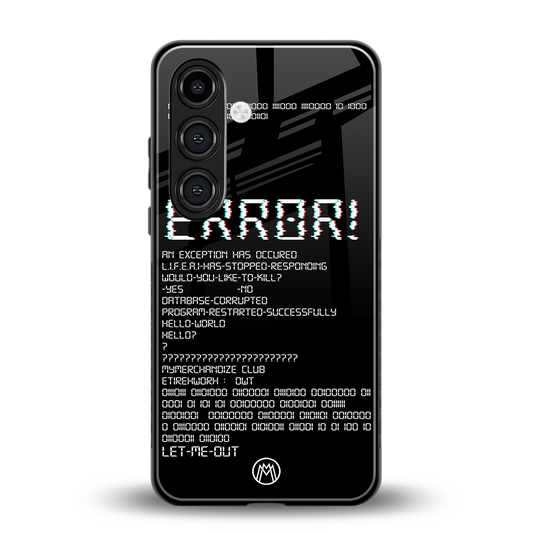 error back phone cover | glass case for samsung galaxy s24 fe