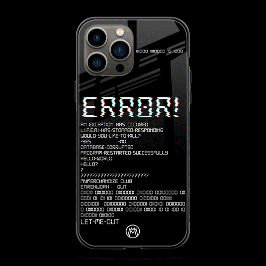 Error Phone Cover | Glass Case