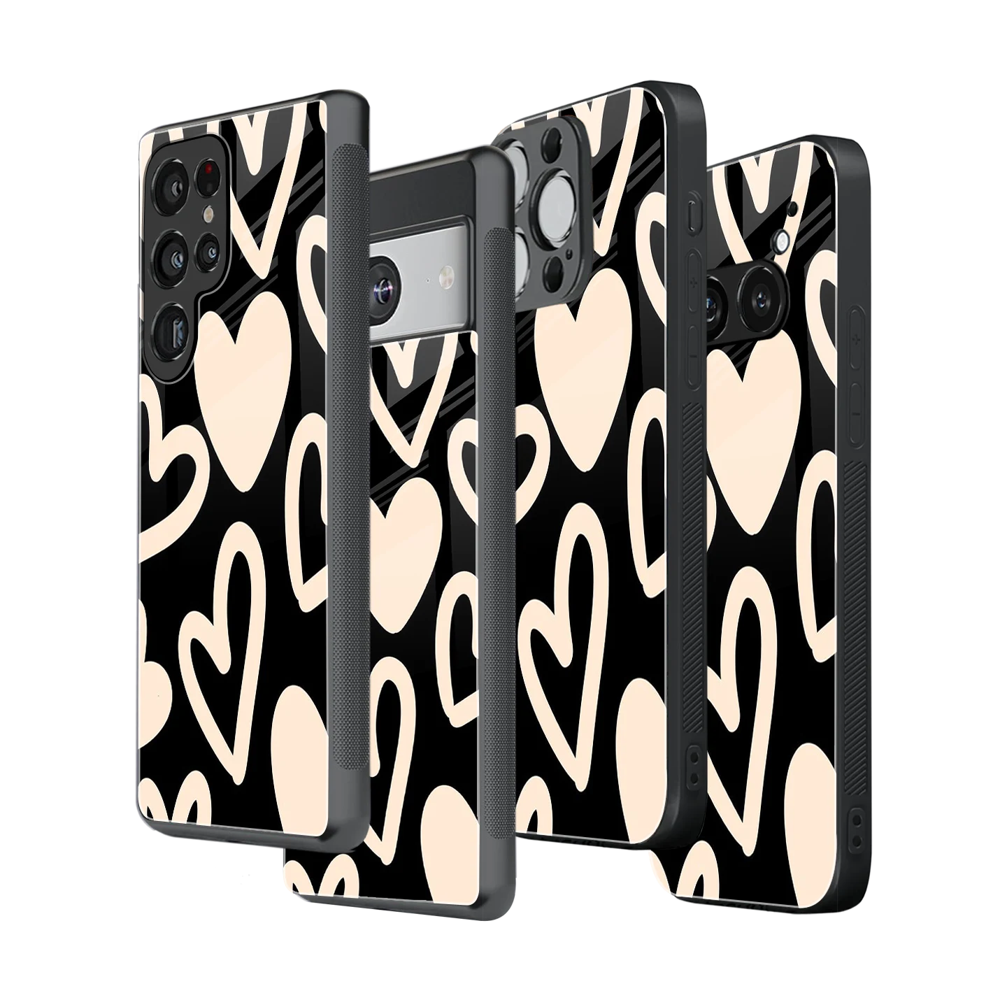 Stylish Glass Back Case for All Smartphones iPhone, Samsung, OnePlus, Pixel, Redmi, Oppo, Vivo, Motorola