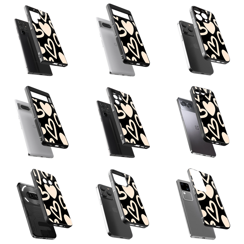 Durable Glass Back Mobile Case for iPhone, Samsung, OnePlus, Google Pixel, Redmi, Vivo, Oppo