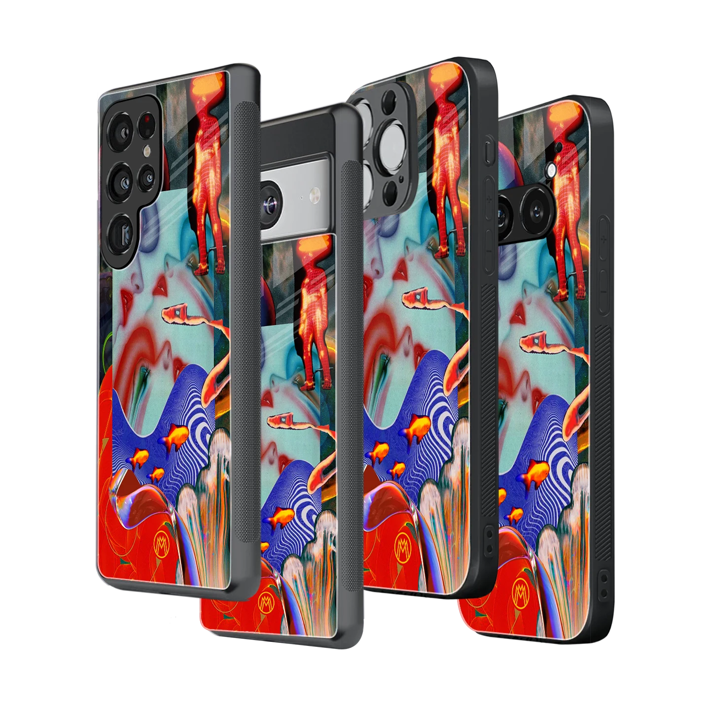 Stylish Glass Back Case for All Smartphones iPhone, Samsung, OnePlus, Pixel, Redmi, Oppo, Vivo, Motorola