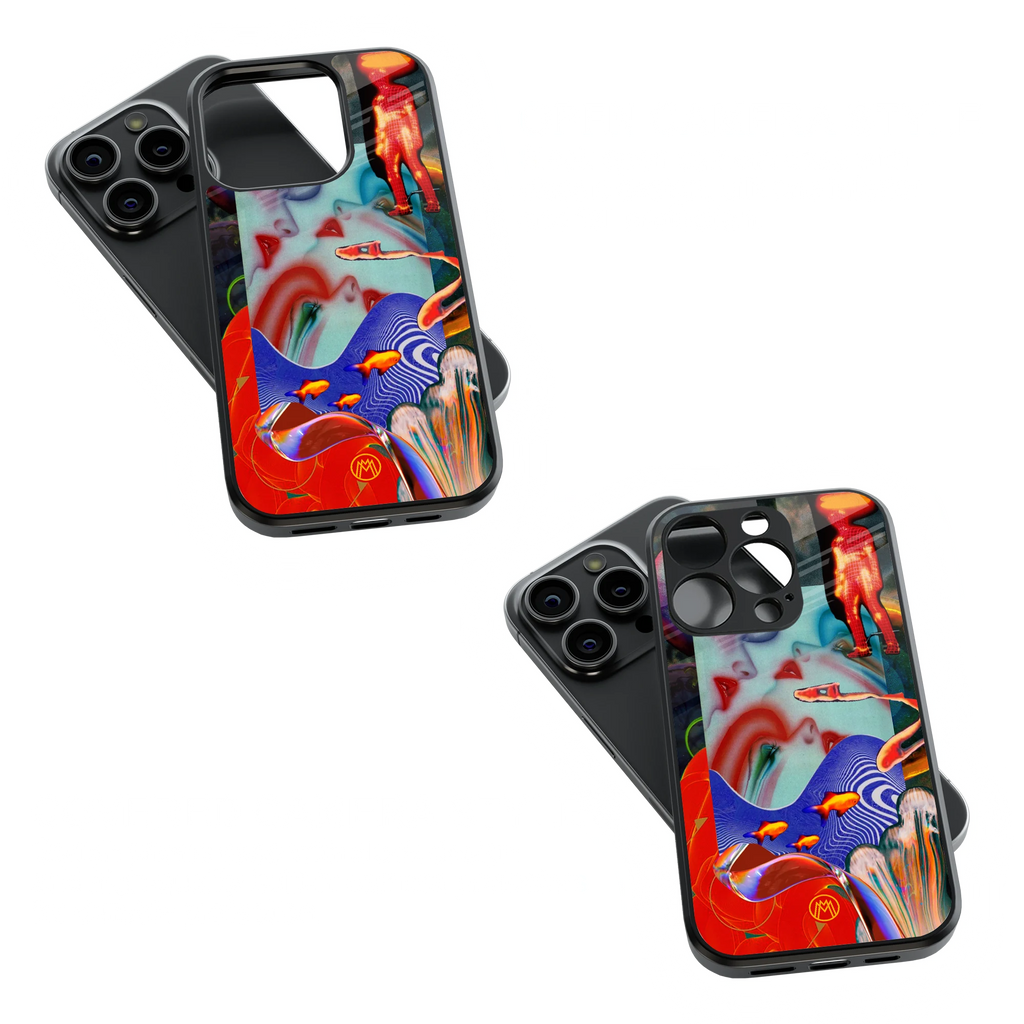 Trendy Glass Back Mobile Case for iPhone, Samsung, Redmi, OnePlus, Google Pixel, Motorola