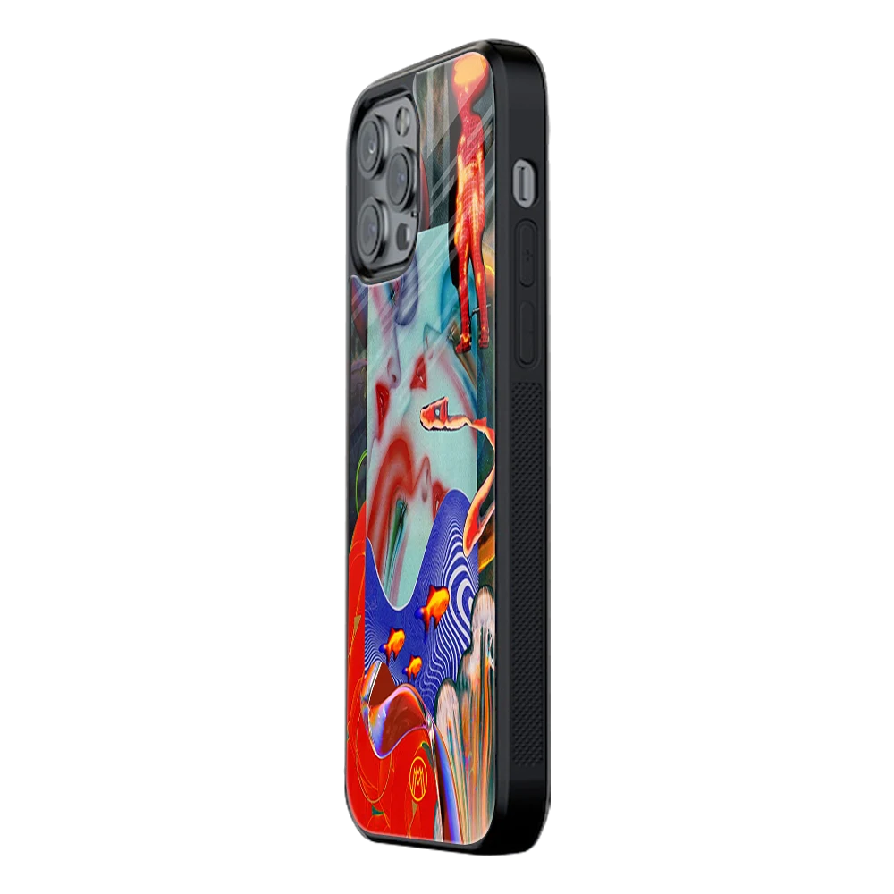 Slim Glass Back Phone Case for Multiple Brands iPhone, Samsung, Redmi, OnePlus, Oppo, Vivo
