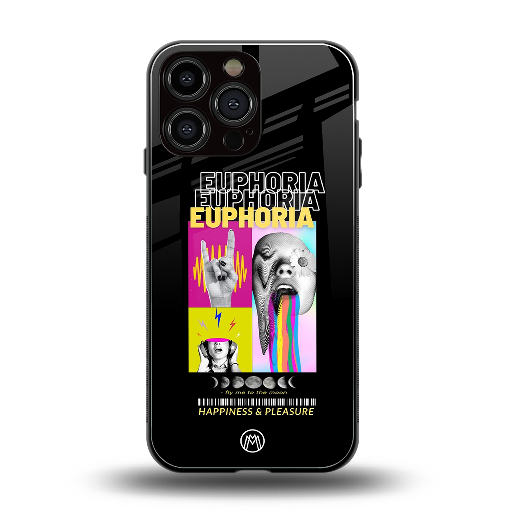 euphoria back phone cover | glass case for iphone 13 pro max