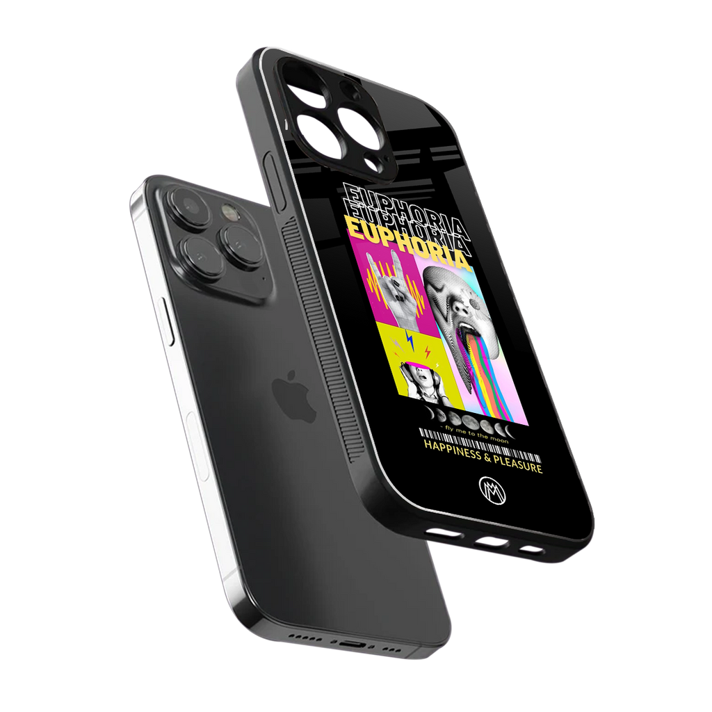 euphoria back phone cover | glass case for iphone 13 pro max