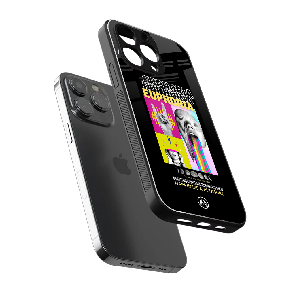 euphoria back phone cover | glass case for iphone 13 pro
