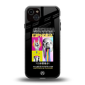 euphoria back phone cover | glass case for iphone 15 plus