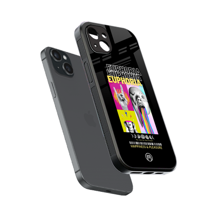 euphoria back phone cover | glass case for iphone 14 plus