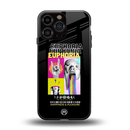 euphoria back phone cover | glass case for iphone 14 pro max