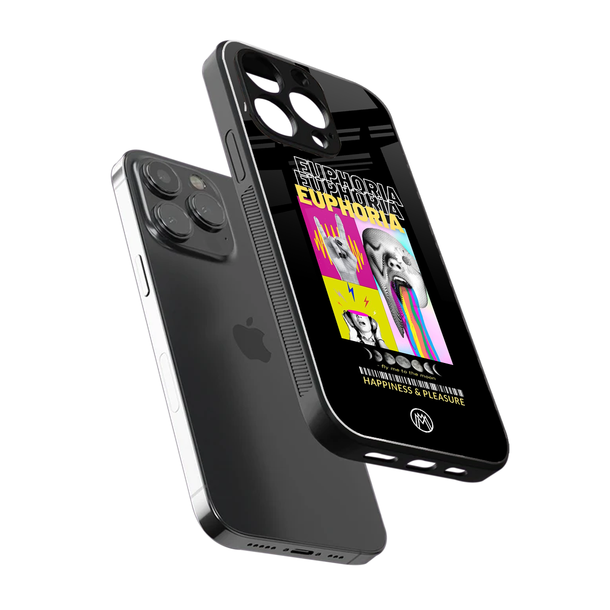 euphoria back phone cover | glass case for iphone 15 pro max