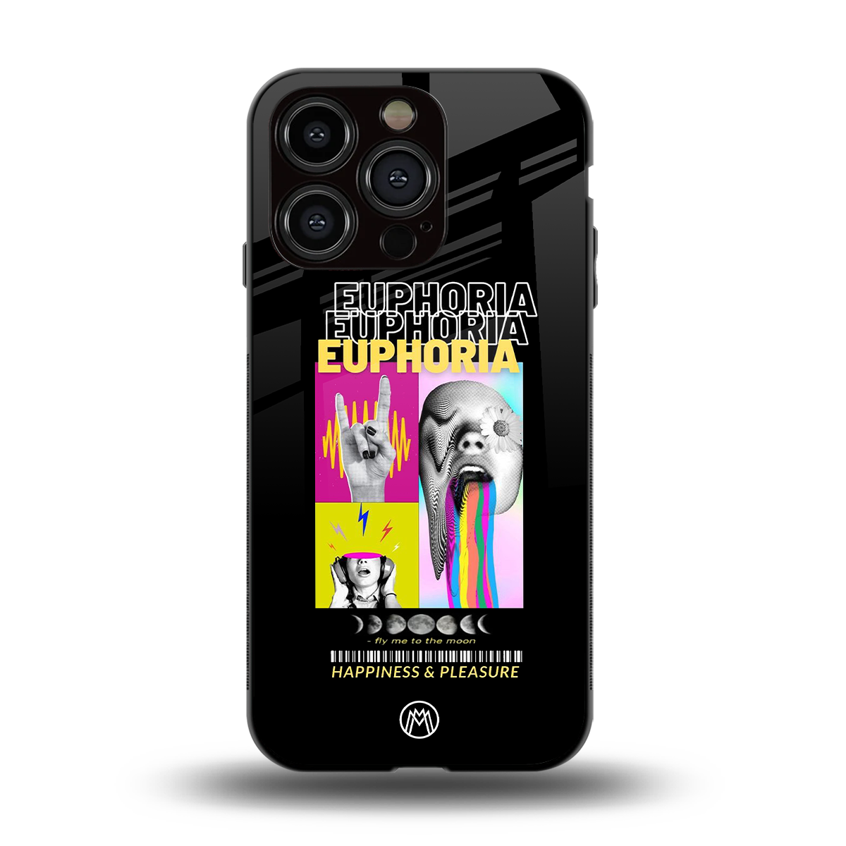 euphoria back phone cover | glass case for iphone 15 pro