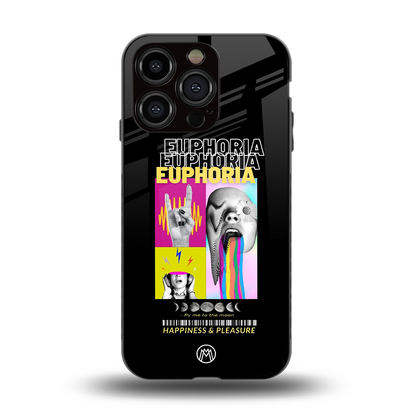 euphoria back phone cover | glass case for iphone 15 pro
