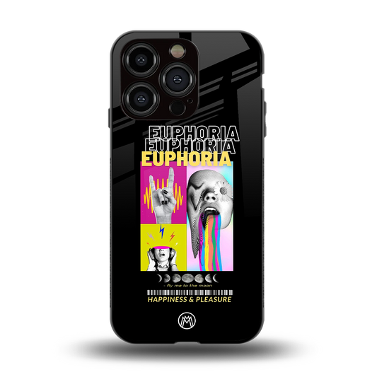 euphoria back phone cover | glass case for iphone 15 pro