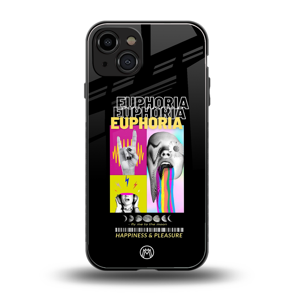 euphoria back phone cover | glass case for iphone 15