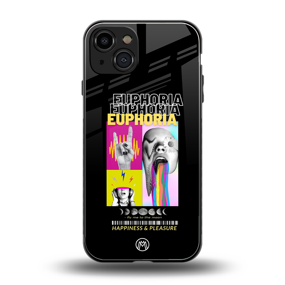 euphoria back phone cover | glass case for iphone 15