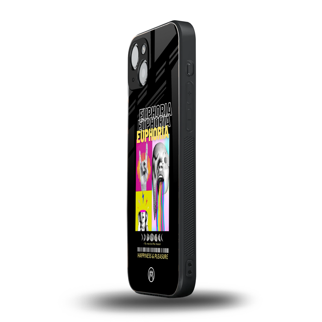 euphoria back phone cover | glass case for iphone 15