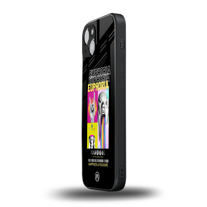 euphoria back phone cover | glass case for iphone 15