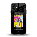 euphoria back phone cover | glass case for iphone 16 plus