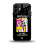 euphoria back phone cover | glass case for iphone 16 plus