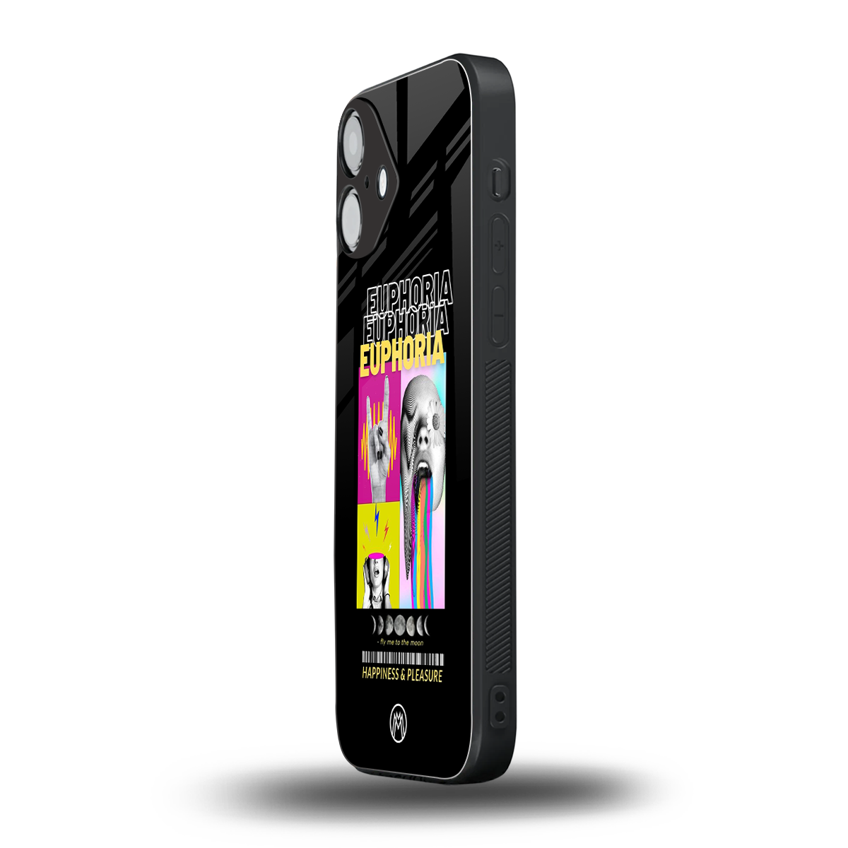 euphoria back phone cover | glass case for iphone 16 plus