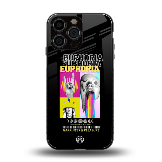 euphoria back phone cover | glass case for iphone 16 pro max