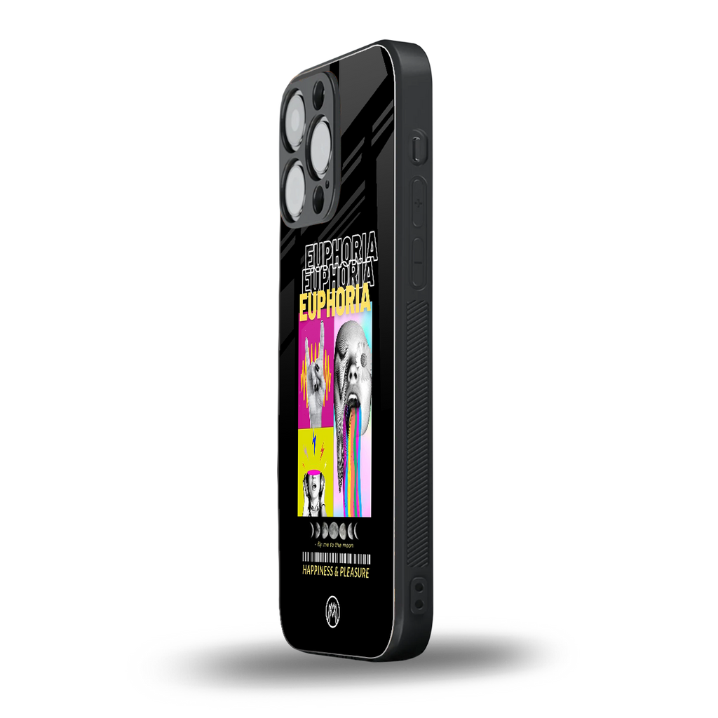 euphoria back phone cover | glass case for iphone 16 pro max