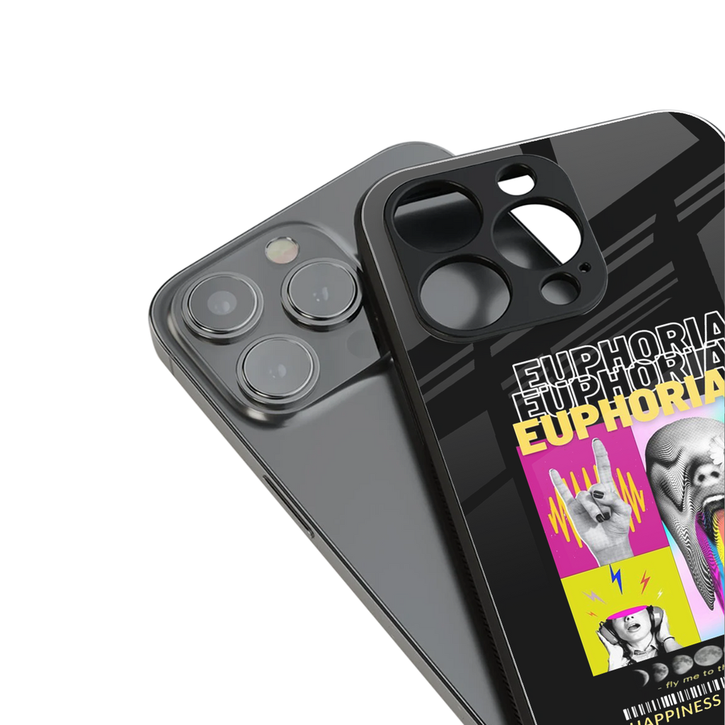 euphoria back phone cover | glass case for iphone 13 pro