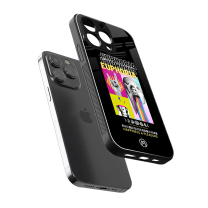 euphoria back phone cover | glass case for iphone 16 pro