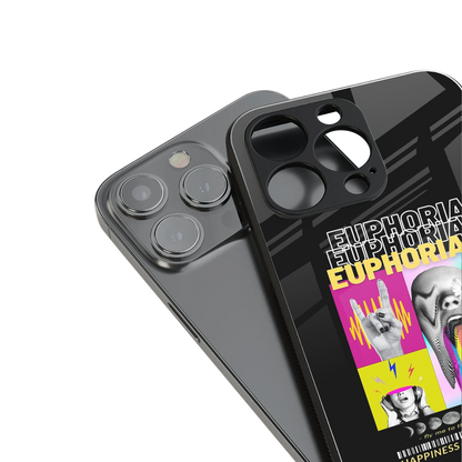 euphoria back phone cover | glass case for iphone 14 pro max
