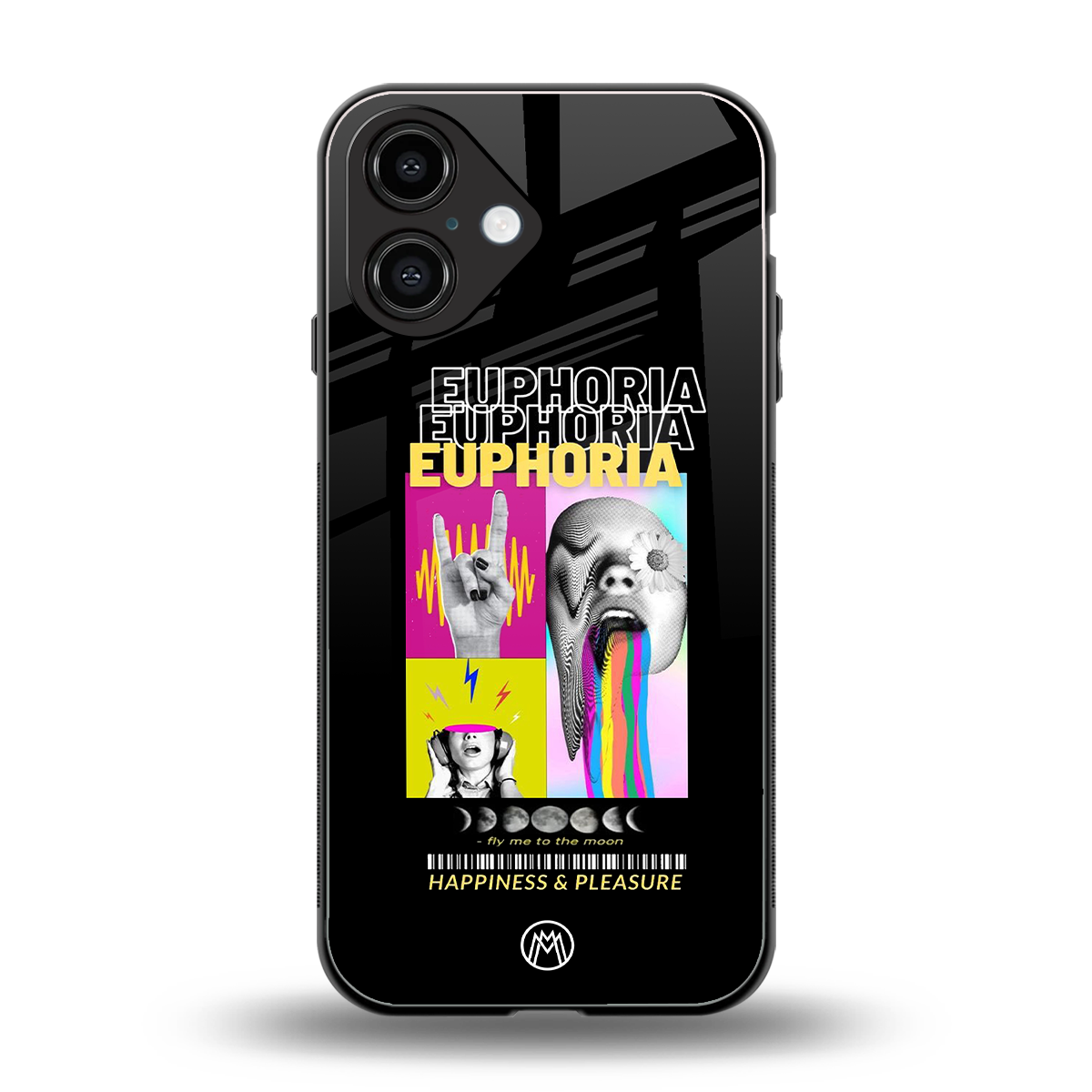 euphoria back phone cover | glass case for iphone 16