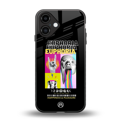 euphoria back phone cover | glass case for iphone 16