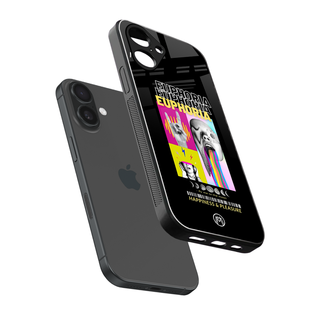 euphoria back phone cover | glass case for iphone 16