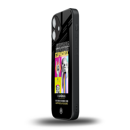 euphoria back phone cover | glass case for iphone 16