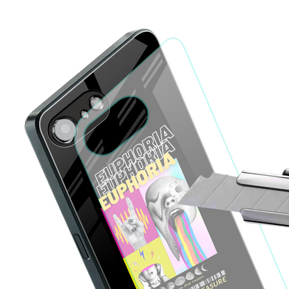 euphoria back phone cover | glass case for iphone 16e
