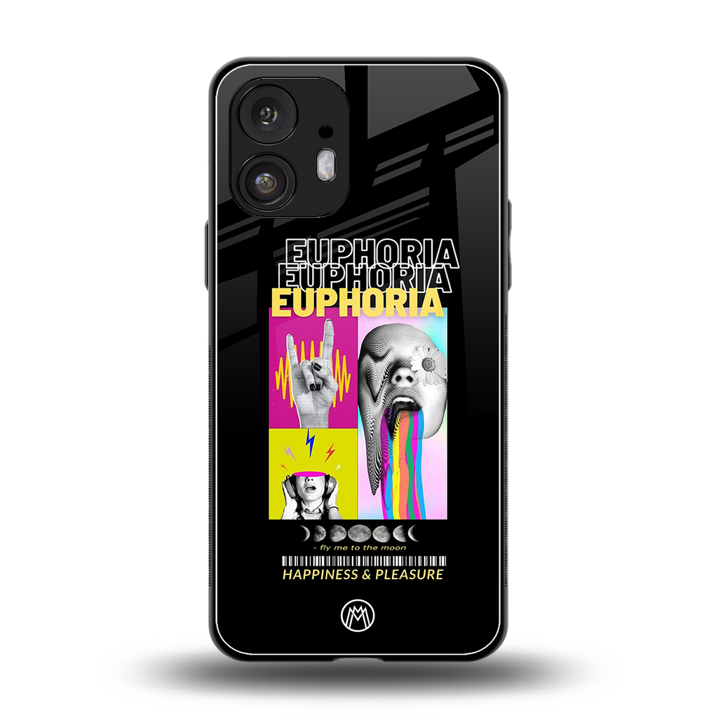 euphoria back phone cover | glass case for nothing phone 2