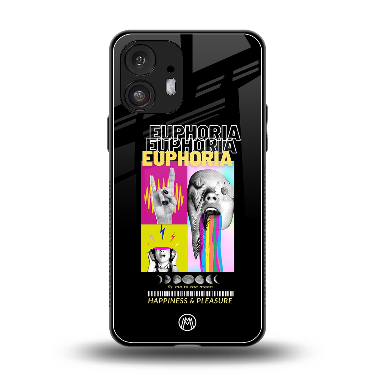 euphoria back phone cover | glass case for nothing phone 2