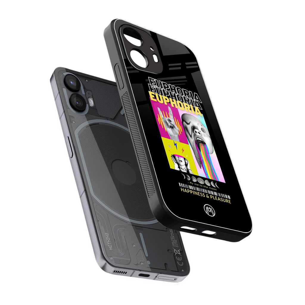 euphoria back phone cover | glass case for nothing phone 2