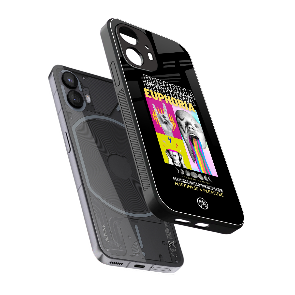 euphoria back phone cover | glass case for nothing phone 2