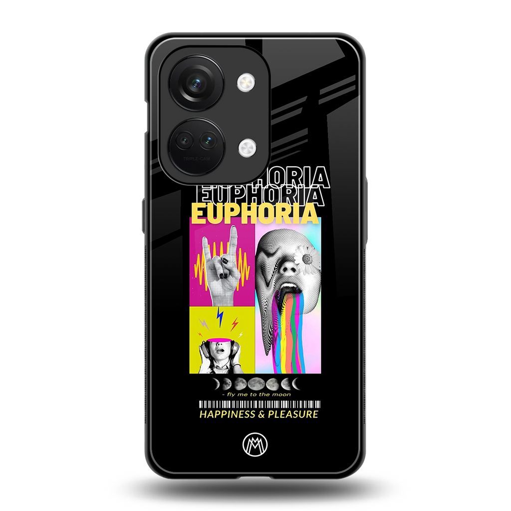 euphoria back phone cover | glass case for oneplus nord 3
