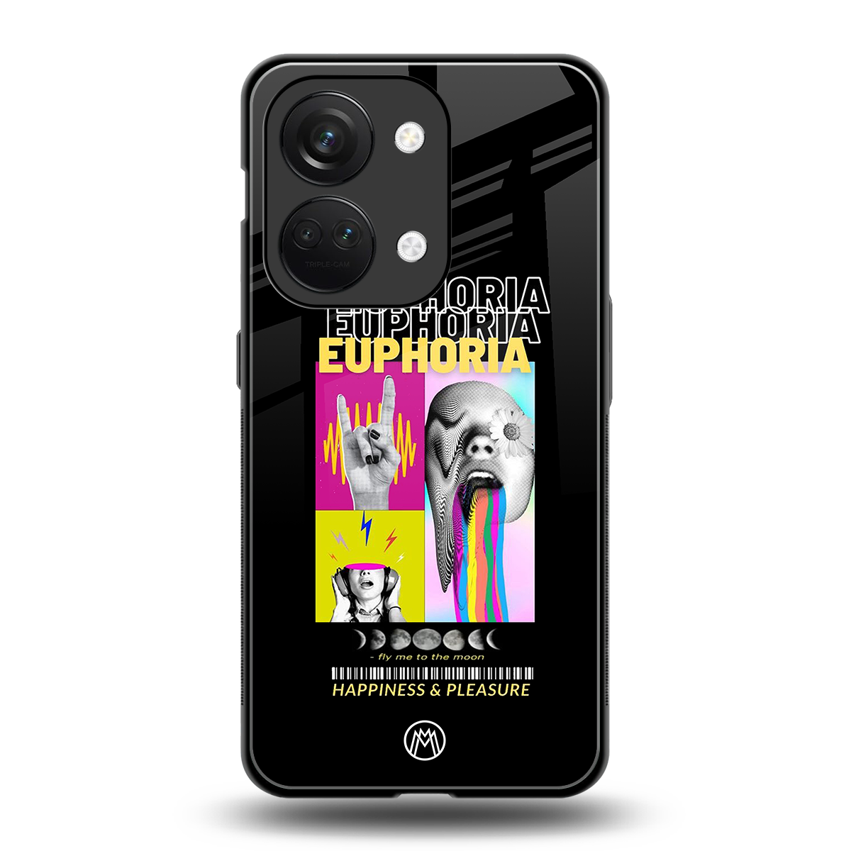 euphoria back phone cover | glass case for oneplus nord 3